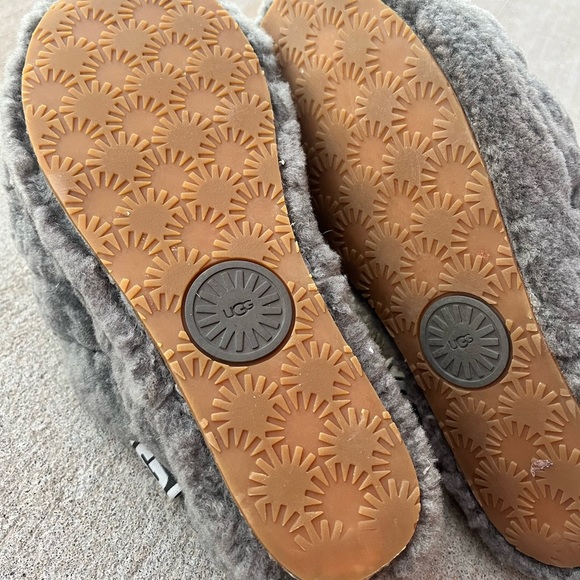 UGG Australia Fluff Yeah Women's Slide Slipper, Size 8 - Charcoal - Picture 10 of 11